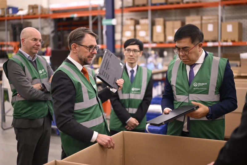 Taiwan Ministry of Environment delegation visiting Circular IT group